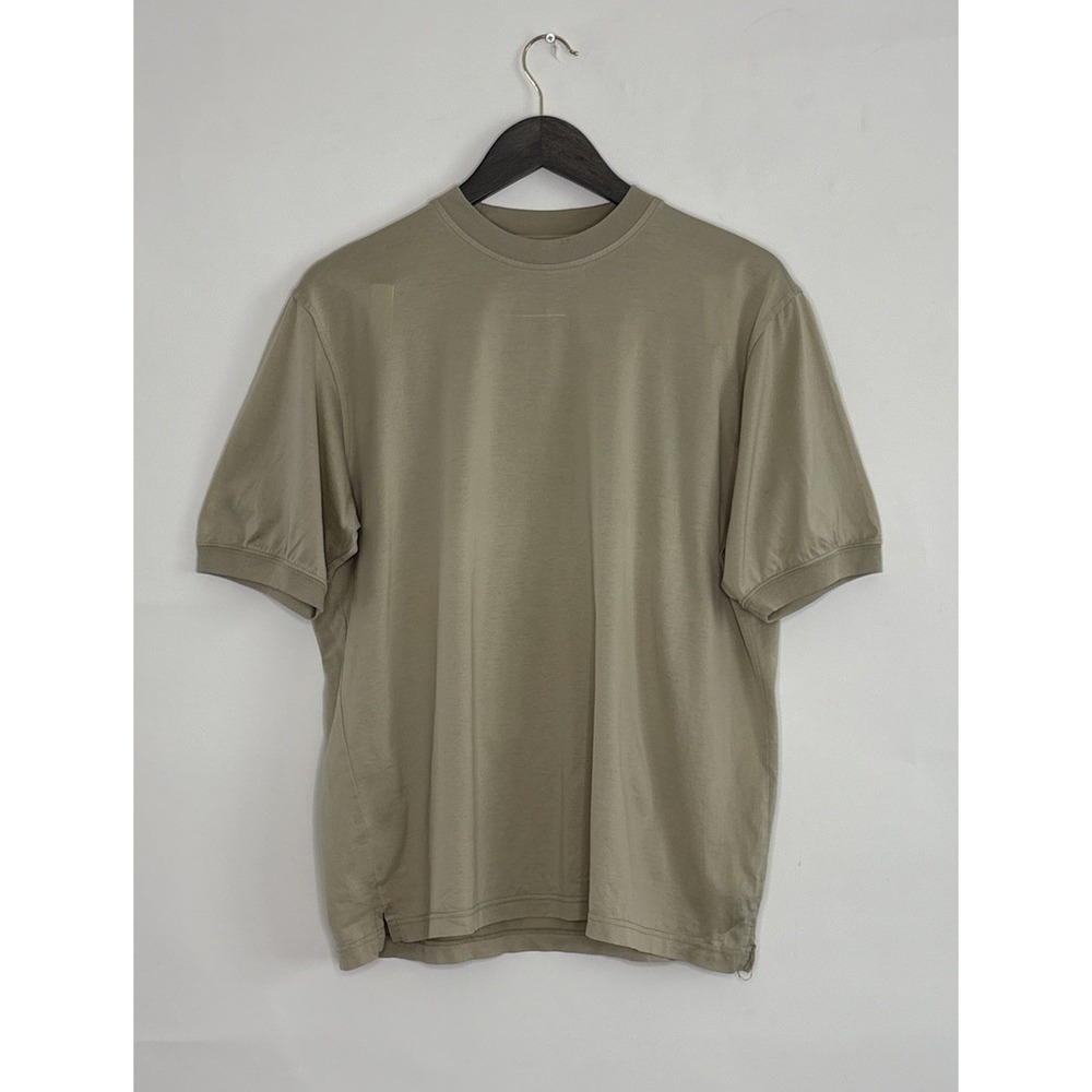 Tricots St Raphael Knits Mens Small Tan Mercerized Cotton Short Sleeve T-Shirt